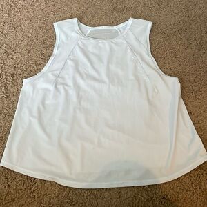 Lululemon Sculpt Cropped Tank Top Powder Blue